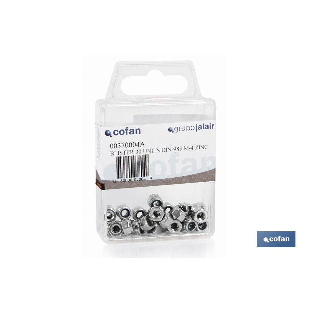 BLÍSTER DE 2 UDS. DIN-985 M-12 ZINC VENTA UNITARIA (PACK: 1 UDS)