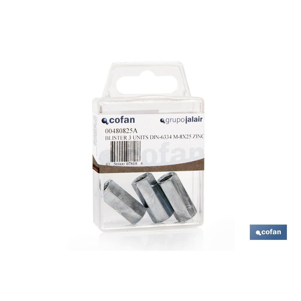 BLÍSTER DE 2 UDS. DIN-6334 M-10X30 ZINC VENTA UNITARIA (PACK: 1 UDS)