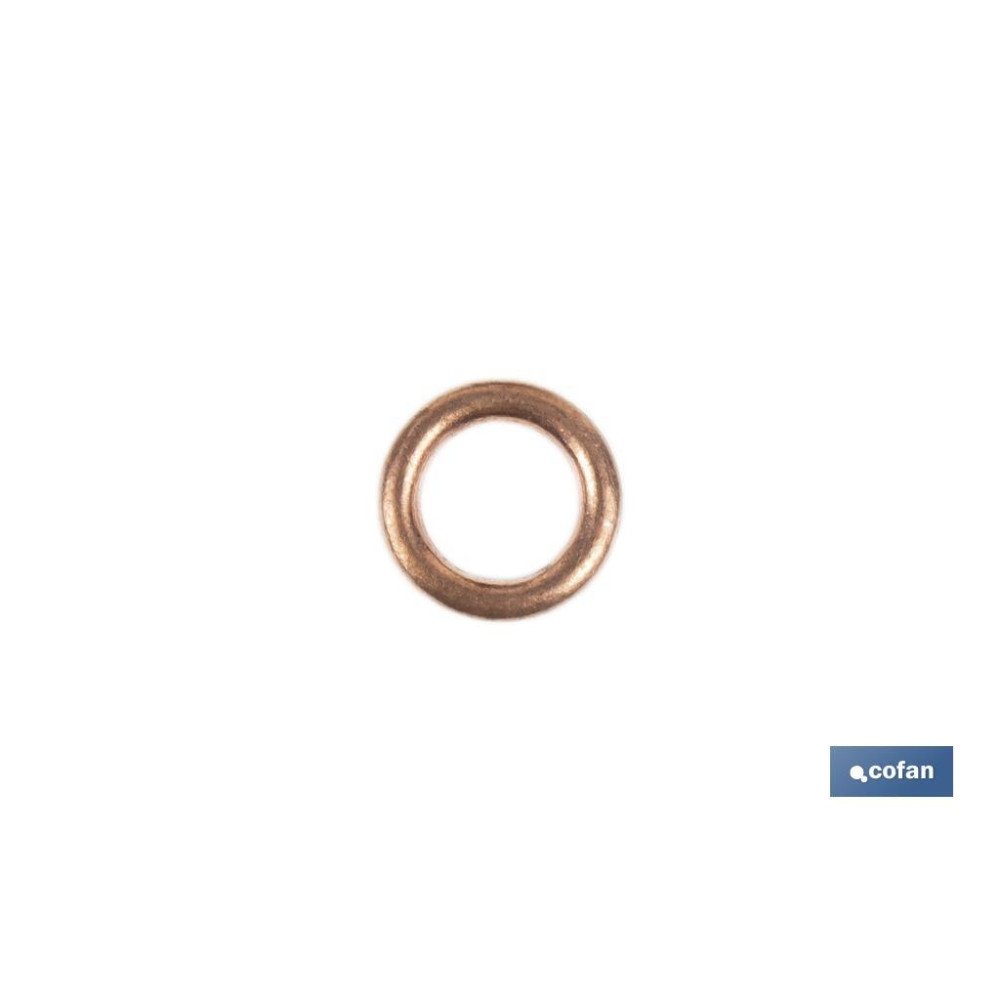 ARANDELA DE COBRE PARA TAPON CARTER 8X14 (PACK: 100 UDS)