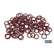 ARANDELA DE FIBRA ROJA M-4 X 8 X 1,5 (PACK: 100 UDS)