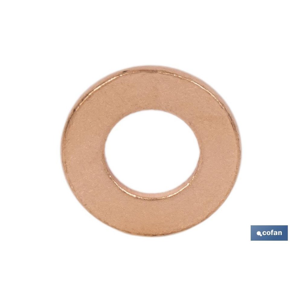 ARANDELA DE COBRE 10 x 20 x 2 TAPÓN DE CÁRTER GRUPO PSA (PACK: 100 UDS)