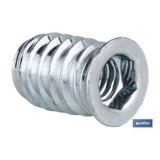 TUERCA EMBUTIDA HIERRO ZINCADA 06X20 (PACK: 200 UDS)