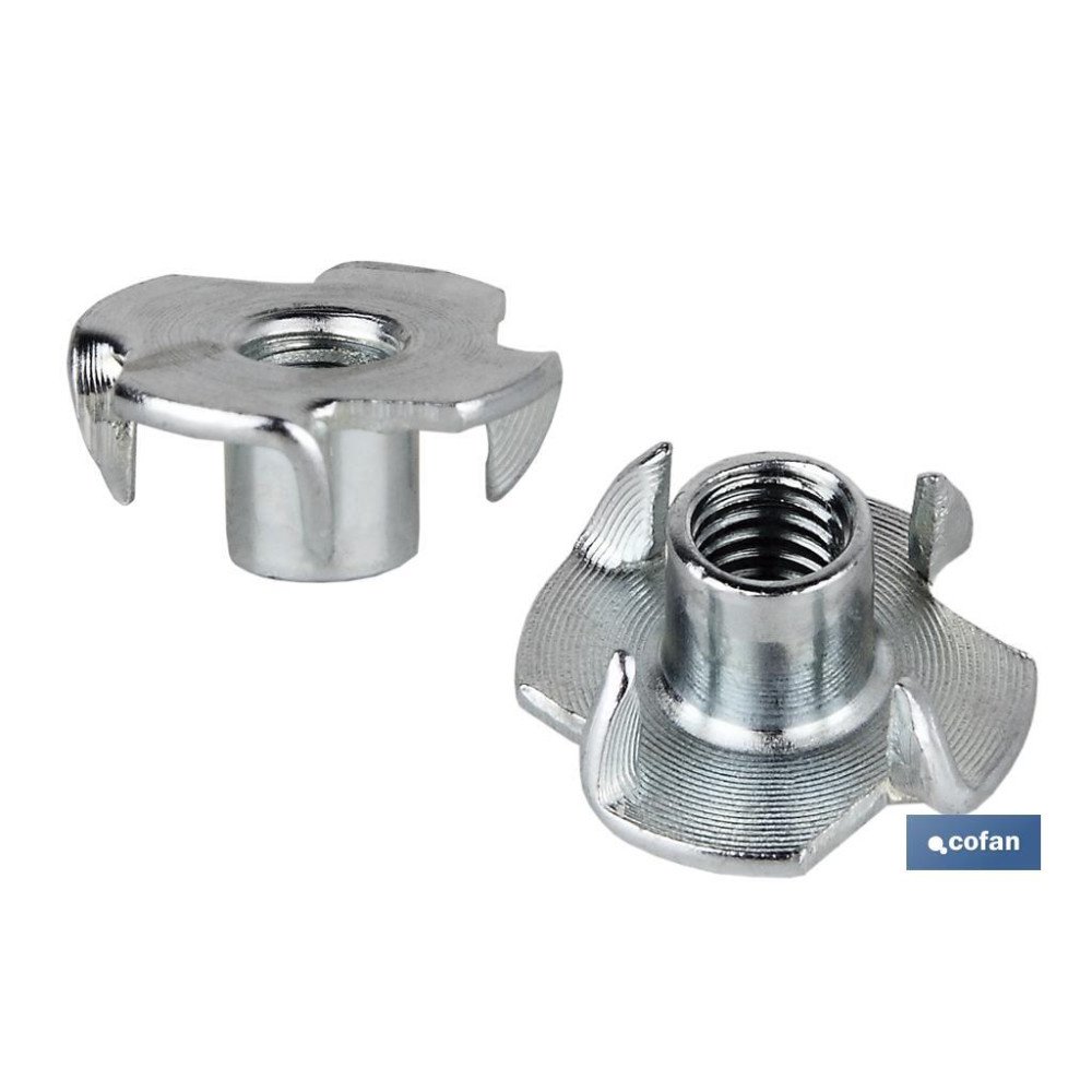 TUERCA CLAVABLE HIERRO ZINCADA M-6 (PACK: 500 UDS)