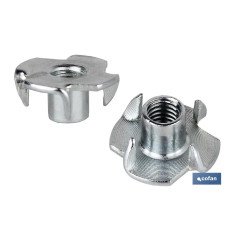 TUERCA CLAVABLE HIERRO ZINCADA M-8 (PACK: 250 UDS)