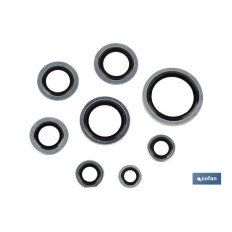ARANDELA METAL GOMA M-6 (PACK: 100 UDS)