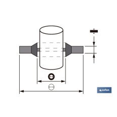 ARANDELA METAL GOMA M-24 (PACK: 100 UDS)