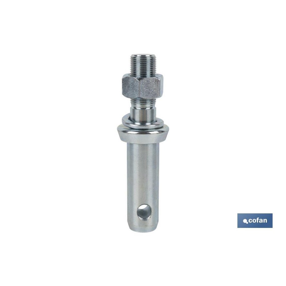 PERNO ROSCADO PARA ENGANCHE APEROS M 22 X Ø28 MM (PACK: 5 UDS)