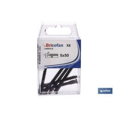 BLÍSTER DE 6 UDS. TORNILLO DE ENSAMBLAR ZINCADO 5 X 50 VENTA UNITARIA (PACK: 1 UDS)
