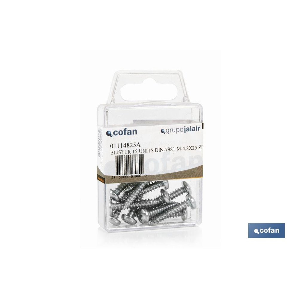 BL 4 UDS. DIN-7981 M-5,5X50 Z (PACK: 12 UDS)