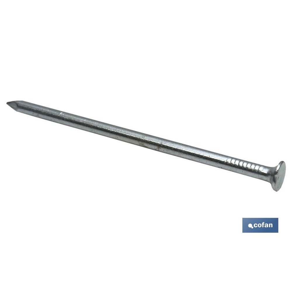 PUNTA ACERO C. PLANA Z. 2,9X50MM (PACK: 300 UDS)
