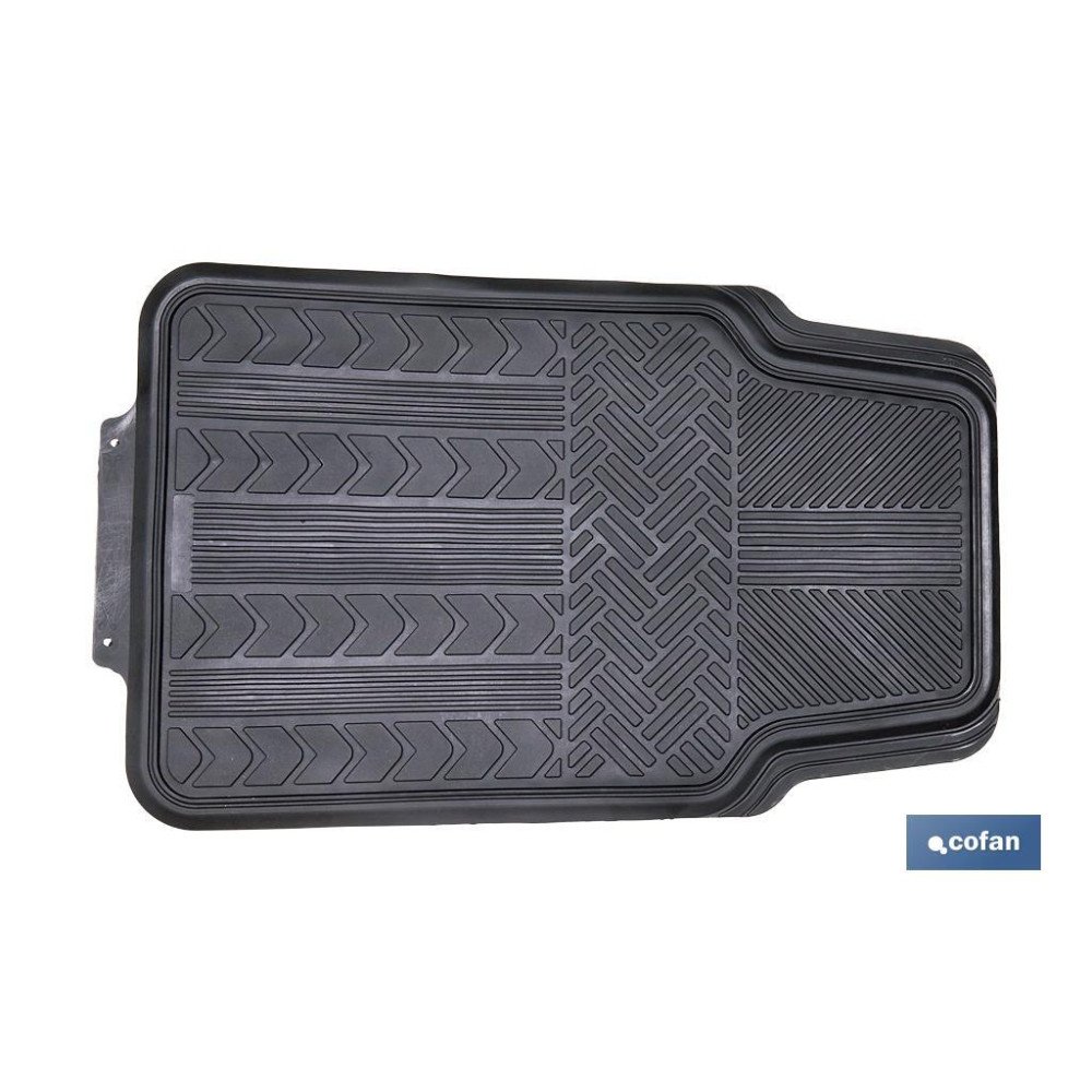 JUEGO DE ALFOMBRILLAS DE PVC PARA AUTOMÓVIL 4 UDS. (PACK: 1 UDS)