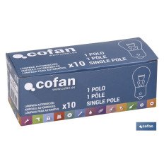 LÁMPARA COFAN P21W (BA15s) 12V venta unitaria (PACK: 1 UDS)