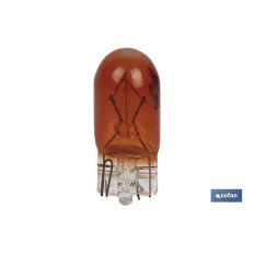 LÁMPARA S/CASQUILLO W5W 12V AMBAR (PACK: 10 UDS)