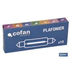 LÁMPARA PLAFONIER C5W (11X44mm) 12V venta unitaria (PACK: 1 UDS)