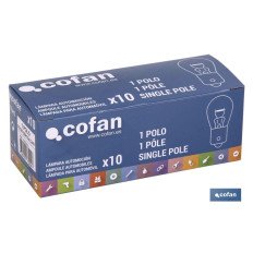 LÁMPARA COFAN 1 POLO P21W (BA15s) 24V (PACK: 10 UDS)