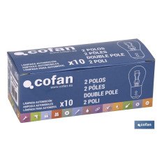 LÁMPARA COFAN 2 POLOS P21/5W (BA15d) 24V (PACK: 10 UDS)