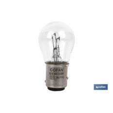 LÁMPARA COFAN 2 POLOS P21/5W (BA15d) 24V (PACK: 10 UDS)
