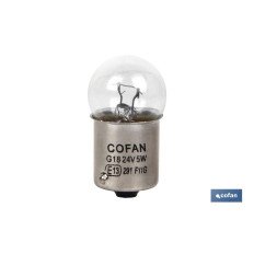 LÁMPARA COFAN PILOTO R5W (BA15s) 24V (PACK: 10 UDS)