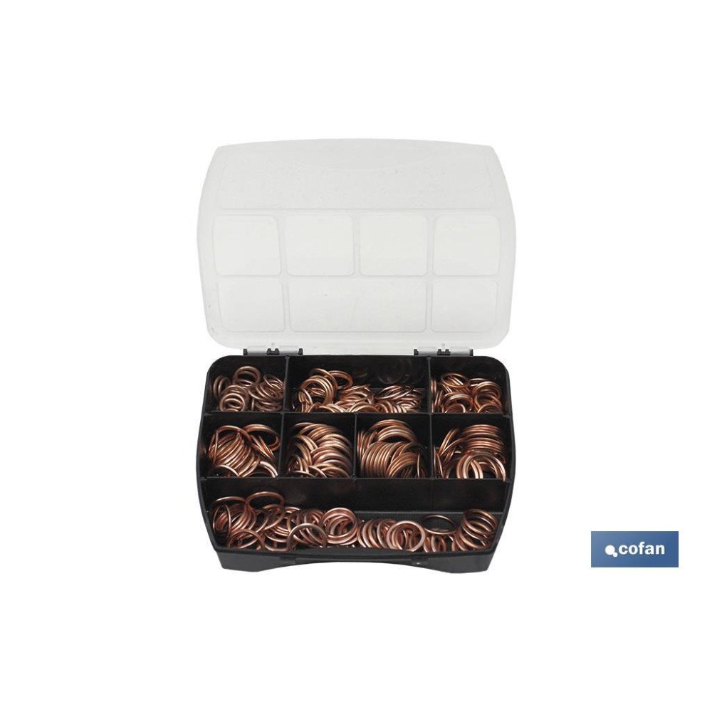 MALETÍN 300 ARANDELAS COBRE C/AMIANTO (PACK: 1 UDS)