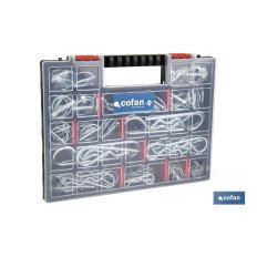 MALETÍN SURTIDO PASADORES R Y ANILLA (120 PCS) (PACK: 1 UDS)