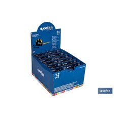 EXPOSITOR FLEXÓMETRO PROTEC. GOMA 19 MM X 5 M 12 UDS. (PACK: 1 UDS)