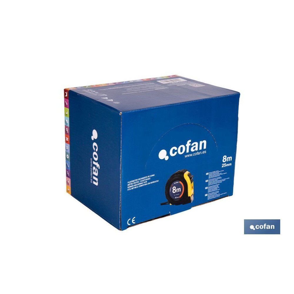 EXPOSITOR FLEXÓMETRO PROTEC. GOMA 25 MM X 8 M 6 UDS. (PACK: 1 UDS)