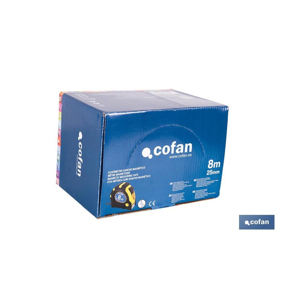 EXPOSITOR FLEXÓMETRO MAGNÉTICO 25 MM X 8 M 6 UDS. (PACK: 1 UDS)
