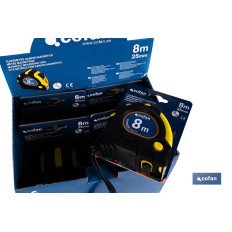 EXPOSITOR FLEXÓMETRO MAGNÉTICO 25 MM X 8 M 6 UDS. (PACK: 1 UDS)
