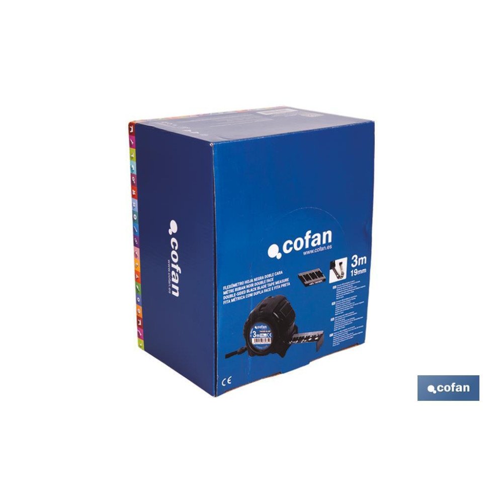 EXPOSITOR FLEXÓMETRO ESTÁNDAR 25 MM X 5 M 12 UDS. (PACK: 1 UDS)