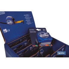EXPOSITOR FLEXÓMETRO ESTÁNDAR 25 MM X 5 M 12 UDS. (PACK: 1 UDS)