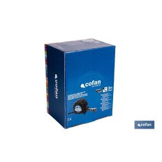 EXPOSITOR FLEXÓMETRO HOJA NEGRA DOBLE CARA 16 MM X 3 M 12 UDS. (PACK: 1 UDS)