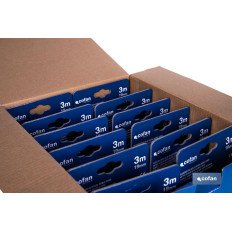 EXPOSITOR FLEXÓMETRO HOJA NEGRA DOBLE CARA 19 MM X 3 M 12 UDS. (PACK: 1 UDS)