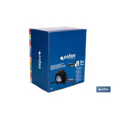 EXPOSITOR FLEXÓMETRO HOJA NEGRA DOBLE CARA 19 MM X 5 M 12 UDS. (PACK: 1 UDS)