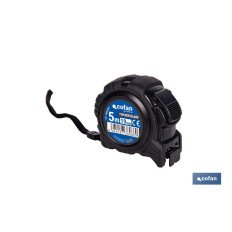 EXPOSITOR FLEXÓMETRO HOJA NEGRA DOBLE CARA 19 MM X 5 M 12 UDS. (PACK: 1 UDS)