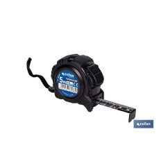 EXPOSITOR FLEXÓMETRO HOJA NEGRA DOBLE CARA 19 MM X 5 M 12 UDS. (PACK: 1 UDS)
