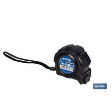 EXPOSITOR FLEXÓMETRO HOJA NEGRA DOBLE CARA 25 MM X 5 M 6 UDS. (PACK: 1 UDS)