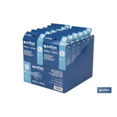 EXPOSITOR CAJA 30 UNDS. GUANTES NITRILO T-L (PACK: 1 UDS)