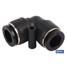 EMPALME RAPIDO CODO PLASTICO T-8 (PACK: 10 UDS)