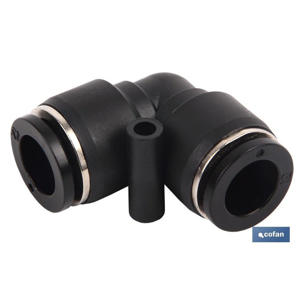 EMPALME RAPIDO CODO PLASTICO T-12 (PACK: 10 UDS)