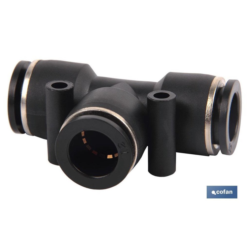 EMPALME RAPIDO PLASTICO T T-6 (PACK: 10 UDS)