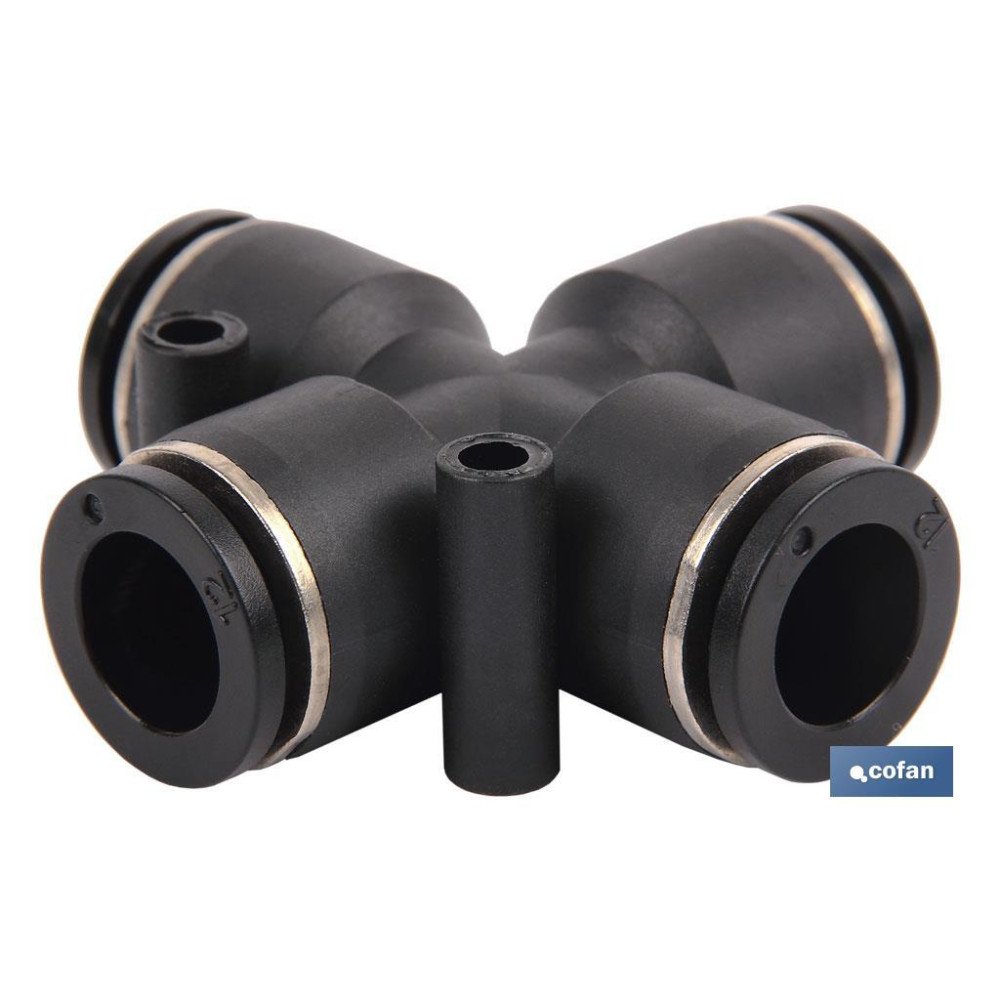 EMPALME RAPIDO FORMA CRUZ M-4 (PACK: 5 UDS)