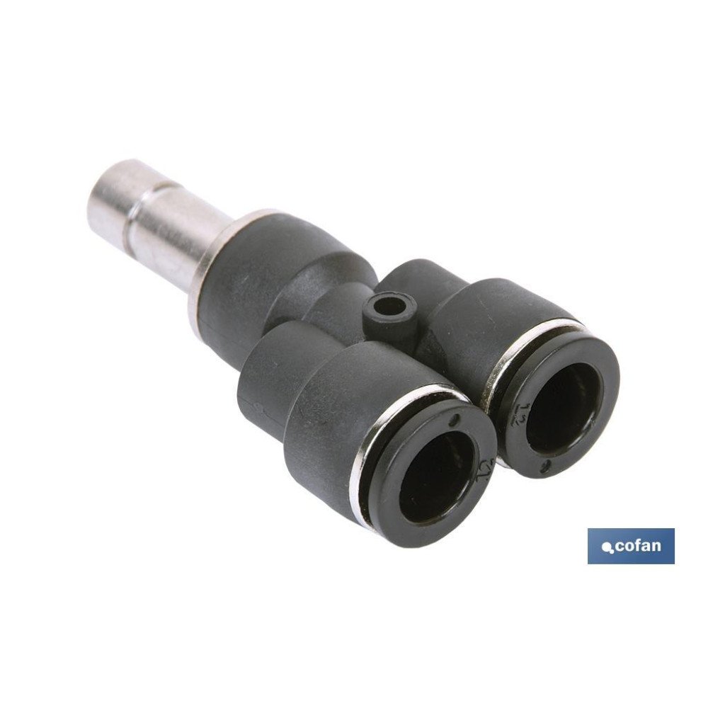 UNION EN Y CON ESPIGA LISA T-4 (PACK: 1 UDS)