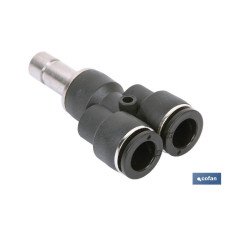 UNION EN Y CON ESPIGA LISA T-8 (PACK: 1 UDS)