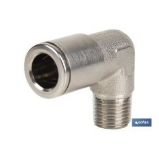 CONEXION CODO  TUBO 12mm. ROSCA 3/8 (PACK: 1 UDS)