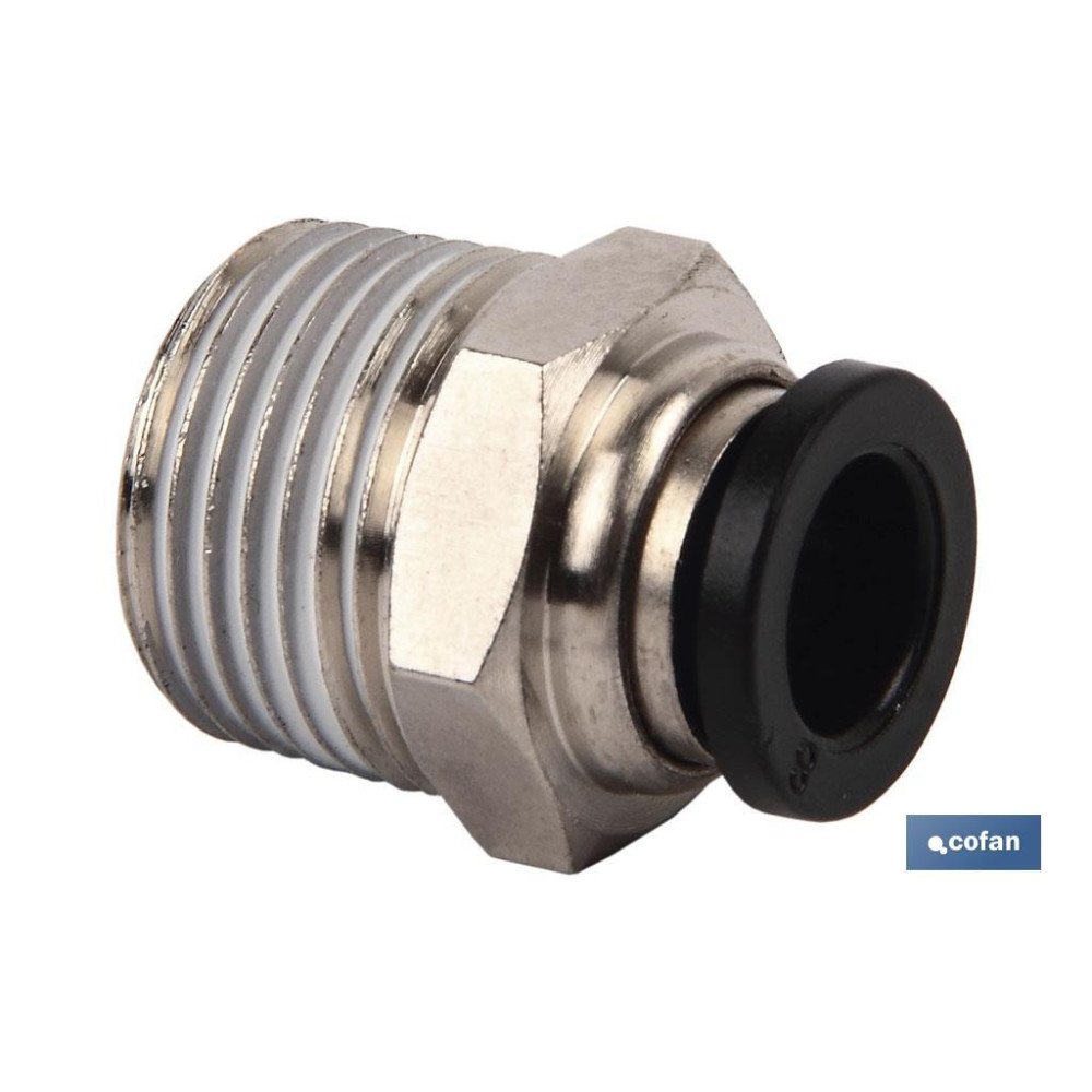 RACOR ROSCADO RECTO T-12, R-3/8 (PACK: 10 UDS)