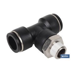 RACOR ROSCADO PLASTICO T , T-4, R-1/8 (PACK: 5 UDS)