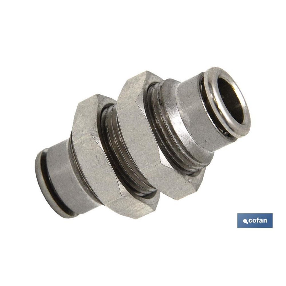 UNIÓN RECTA PASAMUROS TUBO-TUBO TEA M-8 (PACK: 1 UDS)