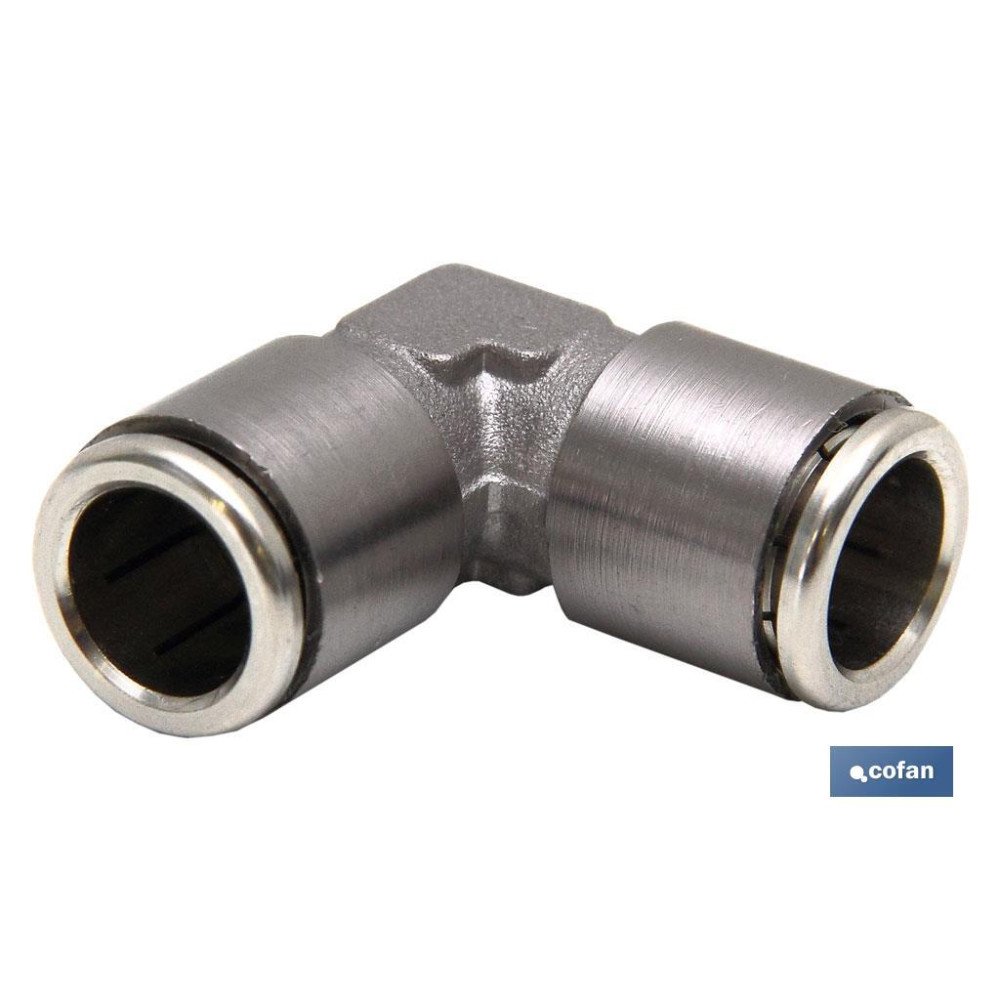 UNIÓN EN CODO TUBO-TUBO TEA M-8 (PACK: 1 UDS)