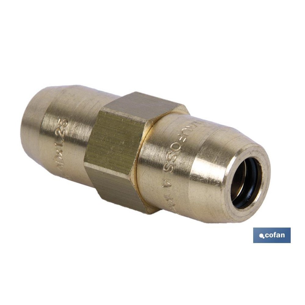 CONECT. DOBLE R TUBO 12X1,5-12X1,5 (PACK: 1 UDS)