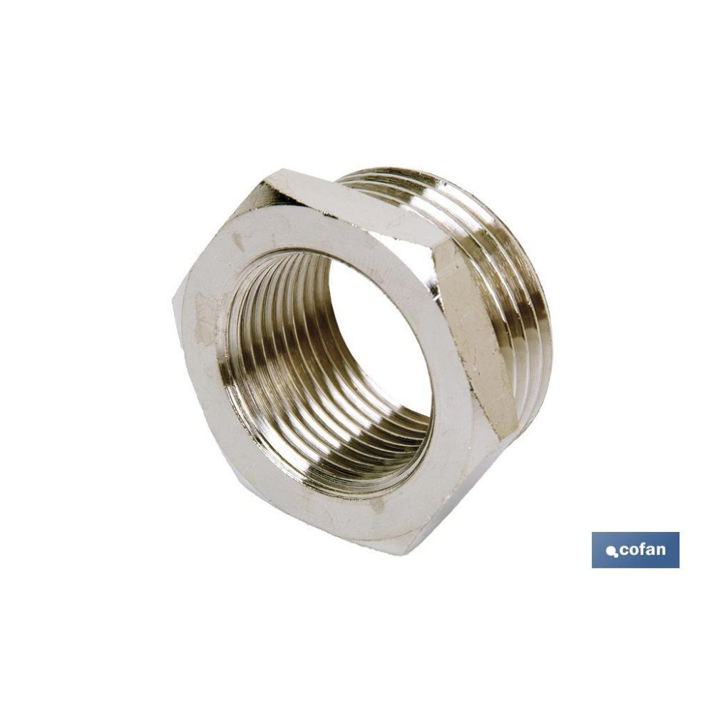 REDUCCION CILINDRICA R1/2 - R3/8 (PACK: 5 UDS)